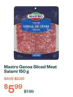 Voilà Mastro Genoa Sliced Meat Salami 150 g offer