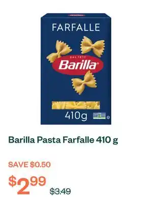 Voilà Barilla Pasta Farfalle 410 g offer