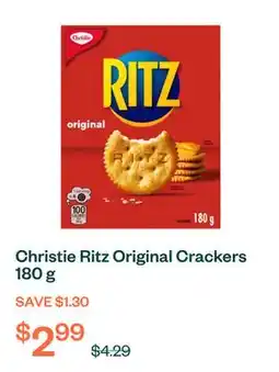 Voilà Christie Ritz Original Crackers 180 g offer