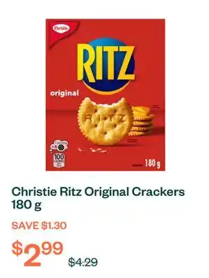 Voilà Christie Ritz Original Crackers 180 g offer