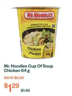 Voilà Mr. Noodles Cup Of Soup Chicken 64 g offer