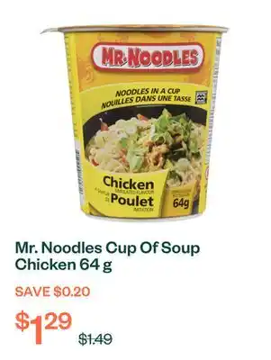 Voilà Mr. Noodles Cup Of Soup Chicken 64 g offer