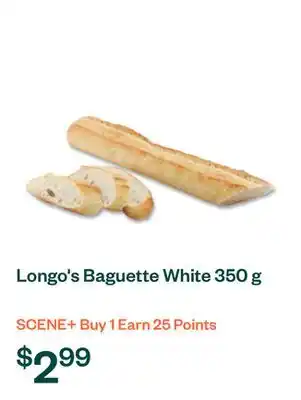 Voilà Longo's Baguette White 350 g offer