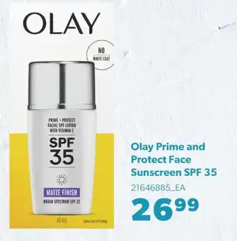 Real Canadian Superstore OLAY PRIME AND PROTECT FACE SUNSCREEN SPF 35 offer