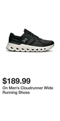 Sport Chek On Men's Cloudrunner Wide Running Shoes offer