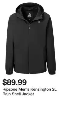 Sport Chek Ripzone Men's Kensington 2L Rain Shell Jacket offer