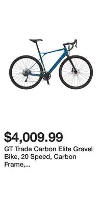 Sport Chek GT Trade Carbon Elite Gravel Bike, 20 Speed, Carbon Frame, Hydraulics Disc Brakes, Road Bike offer