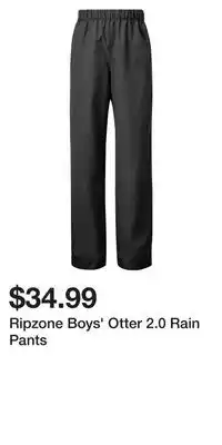 Sport Chek Ripzone Boys' Otter 2.0 Rain Pants offer