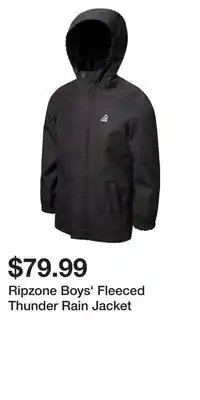 Sport Chek Ripzone Boys' Fleeced Thunder Rain Jacket offer