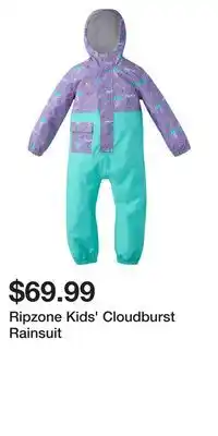 Sport Chek Ripzone Kids' Cloudburst Rainsuit offer