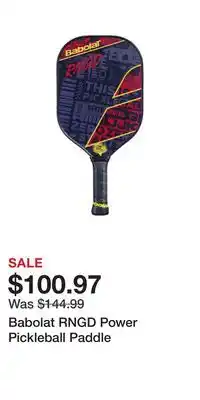 Sport Chek Babolat RNGD Power Pickleball Paddle offer