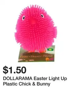 Dollarama DOLLARAMA Easter Light Up Plastic Chick & Bunny offer