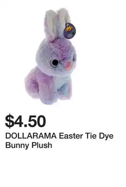 Dollarama DOLLARAMA Easter Tie Dye Bunny Plush offer