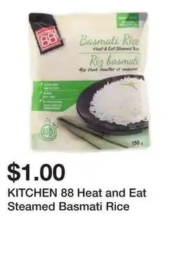 Dollarama KITCHEN 88 Heat and Eat Steamed Basmati Rice offer