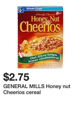 Dollarama GENERAL MILLS Honey nut Cheerios cereal offer