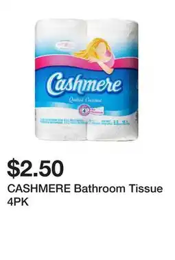 Dollarama CASHMERE Bathroom Tissue 4PK offer