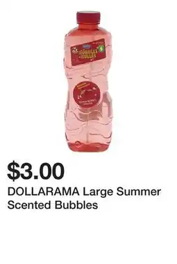 Dollarama DOLLARAMA Large Summer Scented Bubbles offer