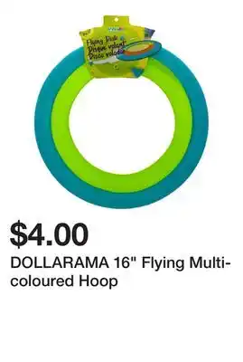 Dollarama DOLLARAMA 16 Flying Multi-coloured Hoop offer