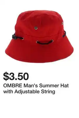 Dollarama OMBRE Man's Summer Hat with Adjustable String offer