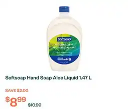 Voilà Softsoap Hand Soap Aloe Liquid 1.47 L offer