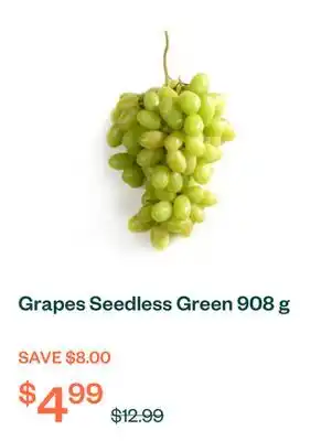 Voilà Grapes Seedless Green 908 g offer