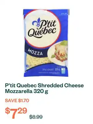 Voilà P'tit Quebec Shredded Cheese Mozzarella 320 g offer