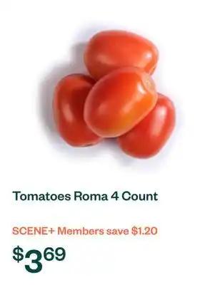 Voilà Tomatoes Roma 4 Count offer