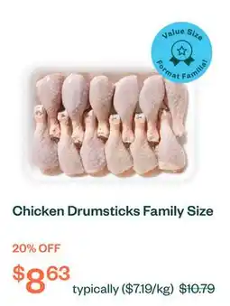 Voilà Chicken Drumsticks Family Size offer