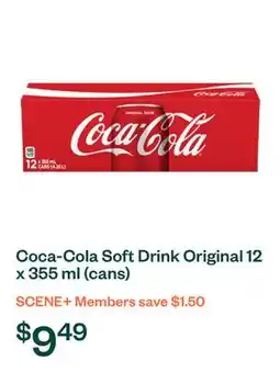 Voilà Coca-Cola Soft Drink Original 12 x 355 ml (cans) offer