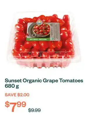 Voilà Sunset Organic Grape Tomatoes 680 g offer