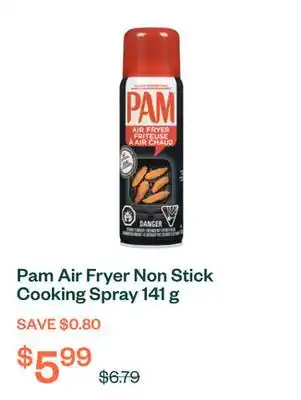 Voilà Pam Air Fryer Non Stick Cooking Spray 141 g offer