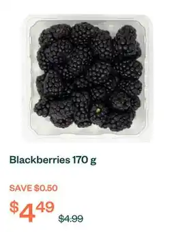 Voilà Blackberries 170 g offer