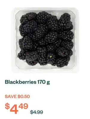 Voilà Blackberries 170 g offer