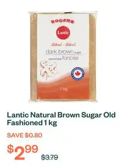 Voilà Lantic Natural Brown Sugar Old Fashioned 1 kg offer