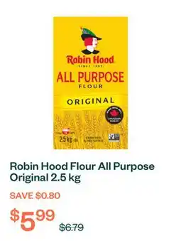 Voilà Robin Hood Flour All Purpose Original 2.5 kg offer