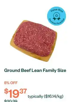 Voilà Ground Beef Lean Family Size offer