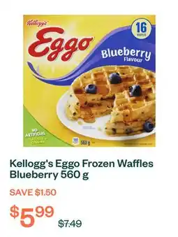 Voilà Kellogg's Eggo Frozen Waffles Blueberry 560 g offer