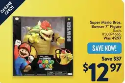 Walmart Super Mario Bros. Bowser 7" Figure offer