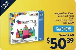 Walmart Magna-Tiles Clear Čolors 32-Pack Pack. offer