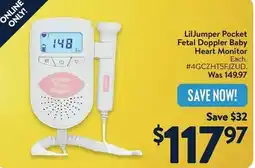 Walmart LilJumper Pocket Fetal Doppler Baby Heart Monitor offer