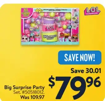 Walmart L.O.L. Surprise! Big Surprise Party offer