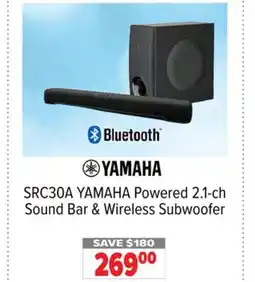 2001 Audio Video SRC30A YAMAHA Powered 2.1-ch Sound Bar & Wireless Subwoofer offer