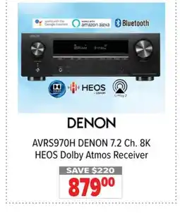 2001 Audio Video AVRS970H DENON 7.2 Ch. 8K HEOS Dolby Atmos Receiver offer