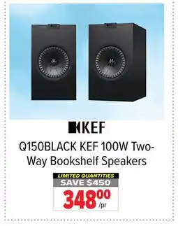 2001 Audio Video KEF Q150BLACK 100W Two-Way Bookshelf Speakers offer