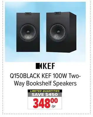 2001 Audio Video KEF Q150BLACK 100W Two-Way Bookshelf Speakers offer