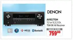 2001 Audio Video AVRS770H 7.2 or 5.2.2 Ch. 75W 8K AV Receiver offer