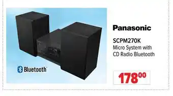 2001 Audio Video SCPM270K Micro System with CD Radio Bluetooth offer