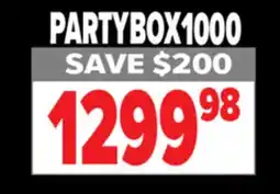 2001 Audio Video PARTYBOX1000 JBL Party Boxes! offer