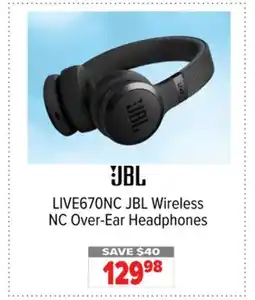 2001 Audio Video LIVE670NC JBL Wireless NC Over-Ear Headphones offer