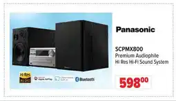 2001 Audio Video SCPMX800 Panasonic Premium Audiophile Hi Res Hi-Fi Sound System offer